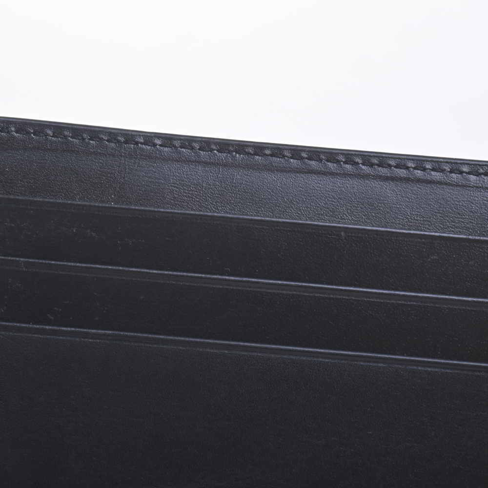 Saint Laurent Leather Money Clip Bifold Wallet Billfold Black - Picture 7 of 8